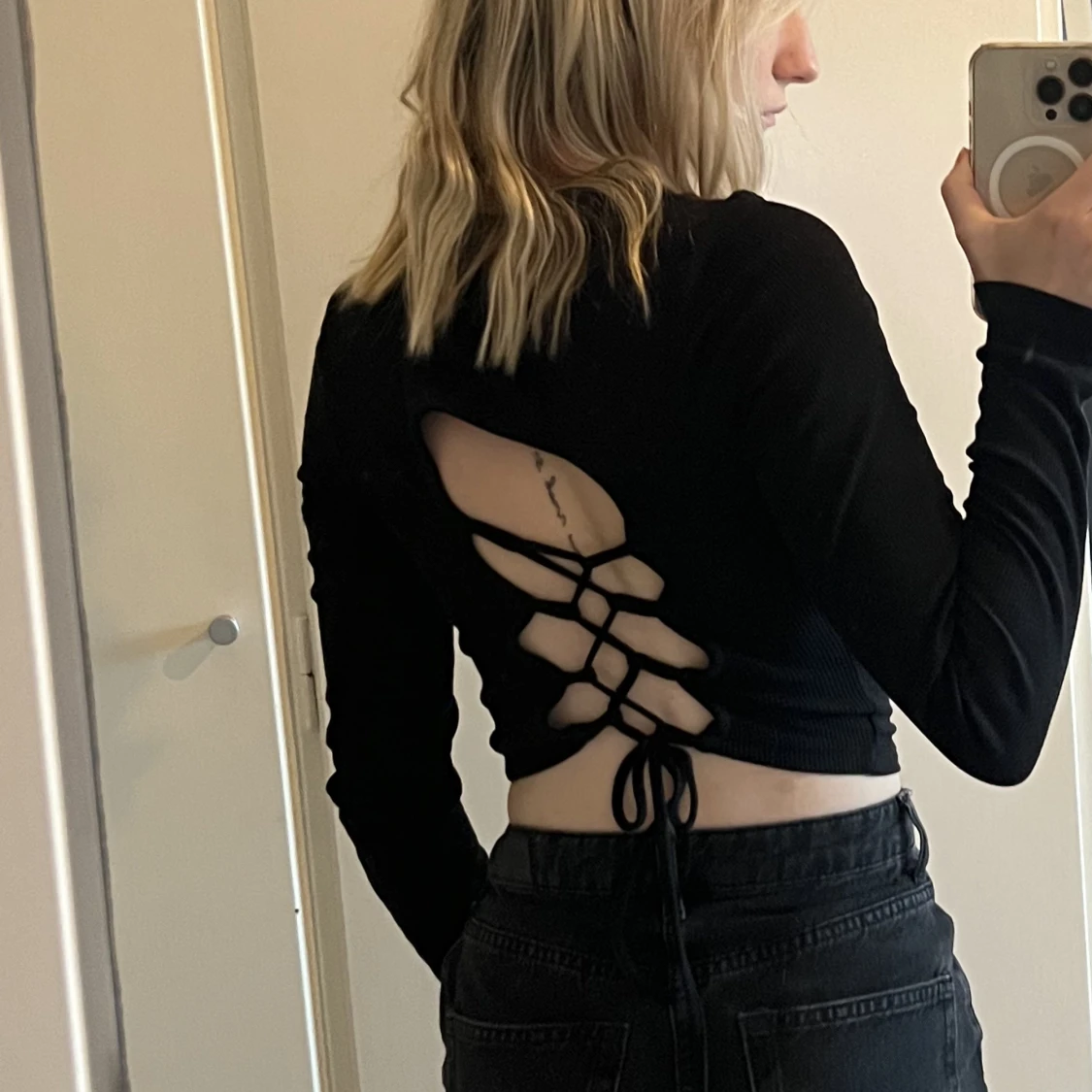 Topp med öppen rygg - 90