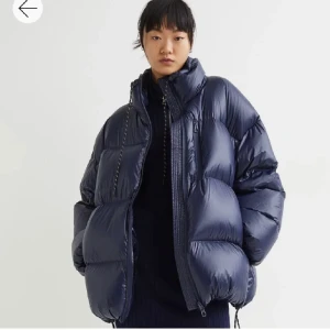 Vinterjacka  - Marinblå vinterjacka från hm. Nypris 1300 men säljs inte längre