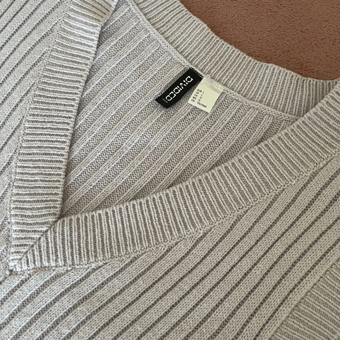 oversized stickad väst - 91