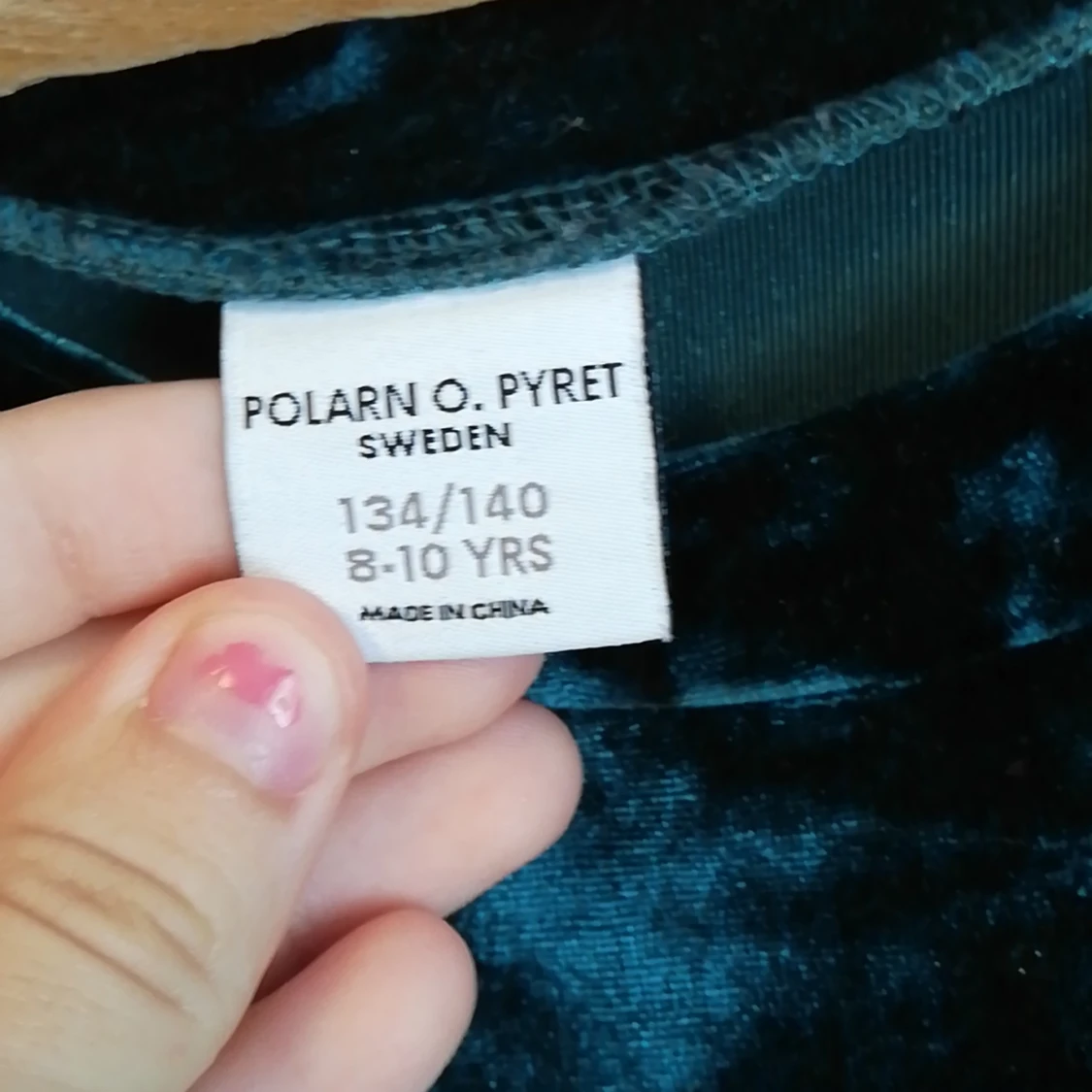 Sammet klänning  - 90