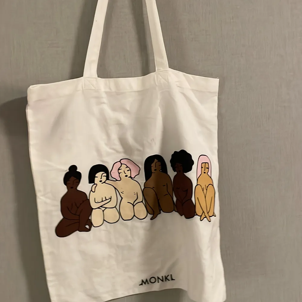 säljer en tote bag då den inte kommer till ändvändning, har ganska många fläckar men försökte få bort det mesta🤗 Ordinare pris: 99kr || Kontakta mig om ni har några frågor<3. Övrigt.