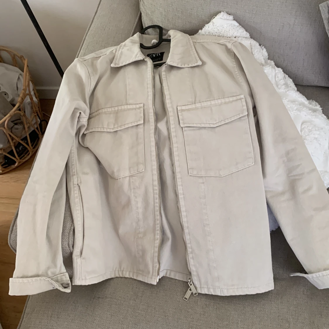 Overshirt med zip från zara