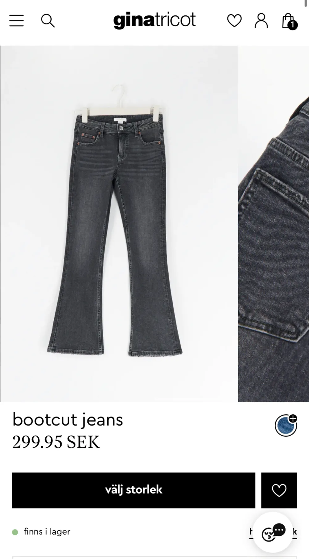 Säljer mina gråa jeans från Gina Tricot Young i storlek 158. De är helt oanvända och lappen sitter kvar. Säljes pga fel storlek!  Hör av dig vid fler frågor eller bilder💗. Jeans & Byxor.