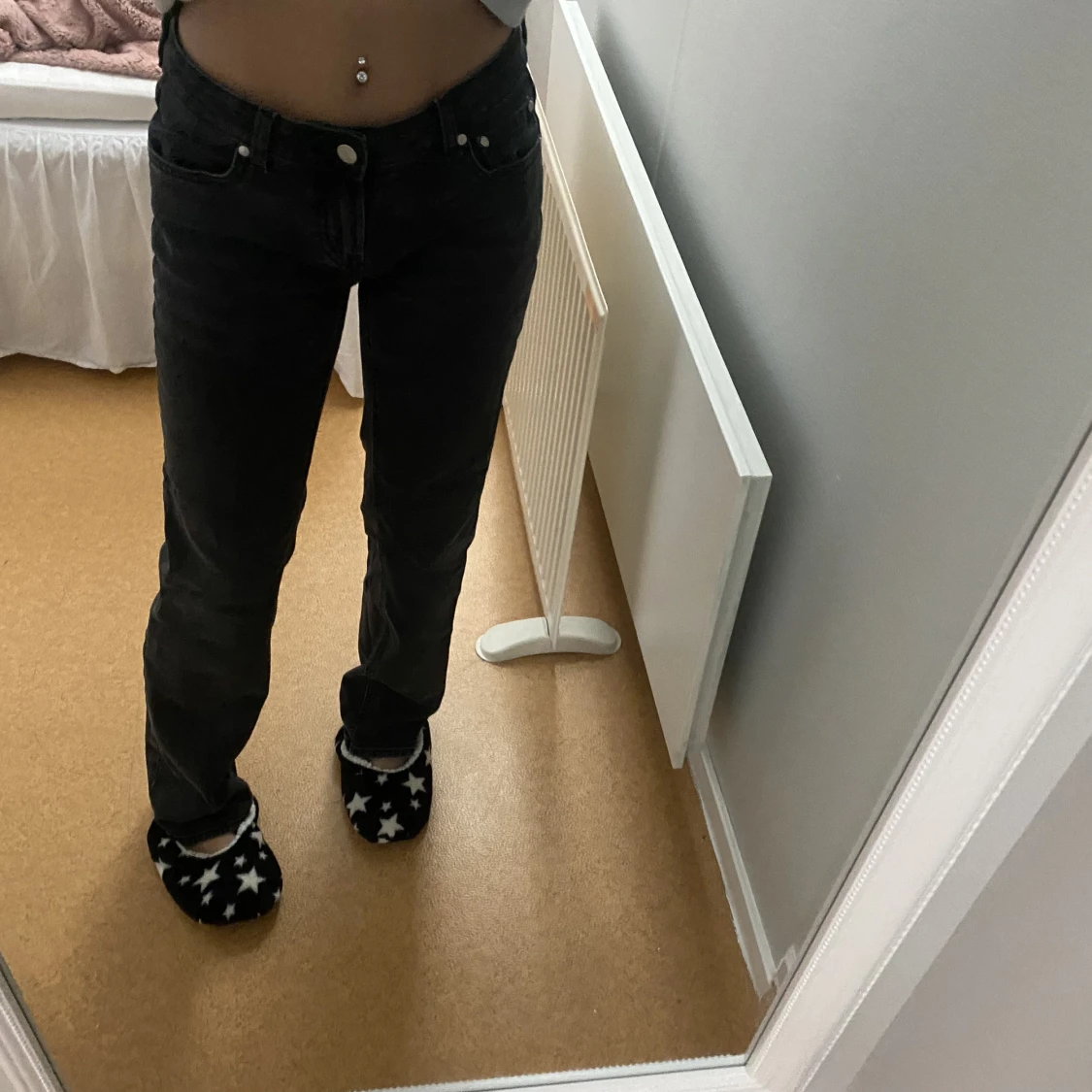 lågmidjade jeans