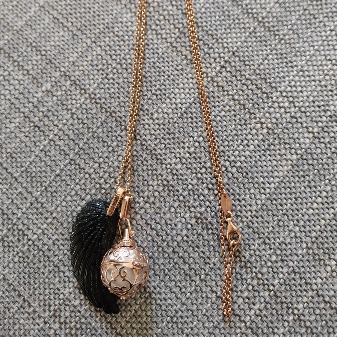 Äkta engelsrufer i rosegold - 91