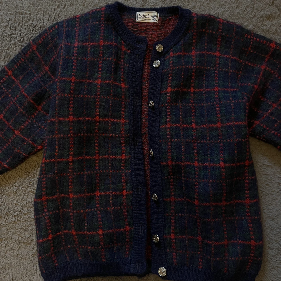 Vintage stickad kofta - 91