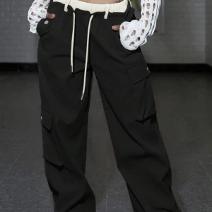 Baggy byxor svart - Väldigt fina och sexiga baggy byxor i färgen svart storlek L 