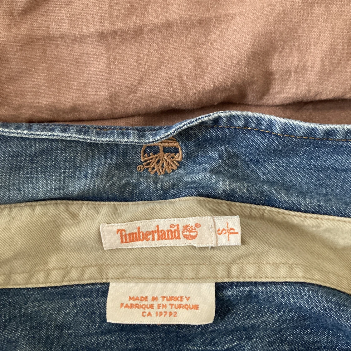 Denim Timberland shirt (small) - 91