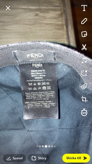 Äkta Fendi keps tilll salu - Fendi keps äkta inte använd så mycket.