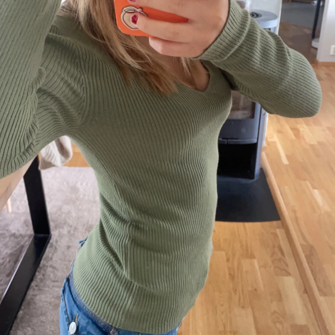 Grön tajt tröja - 90