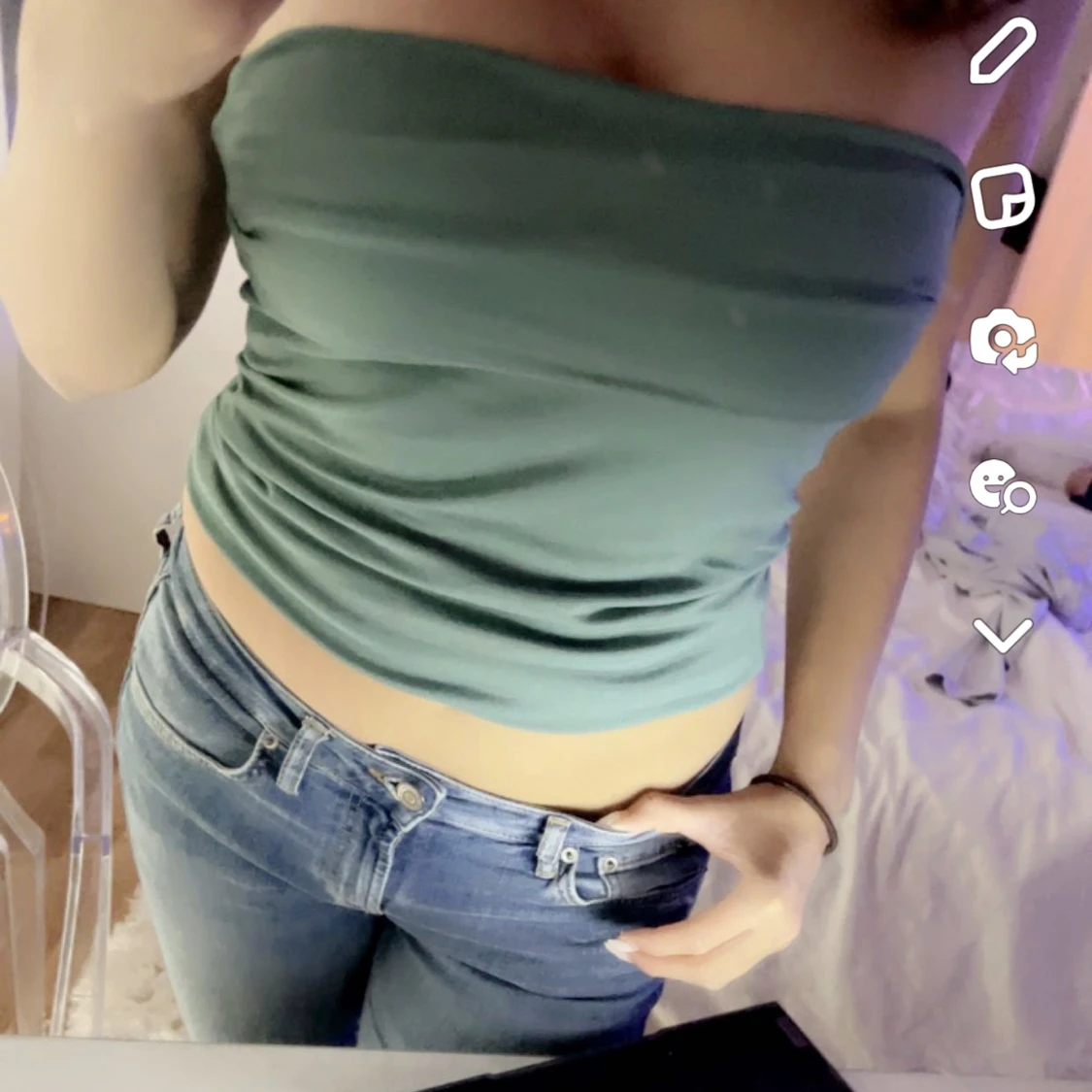 Säljer denna jättesöta topp från zara