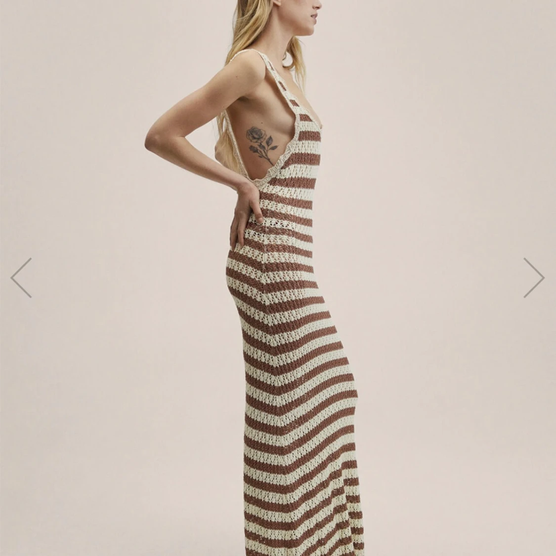 Randig långklänning