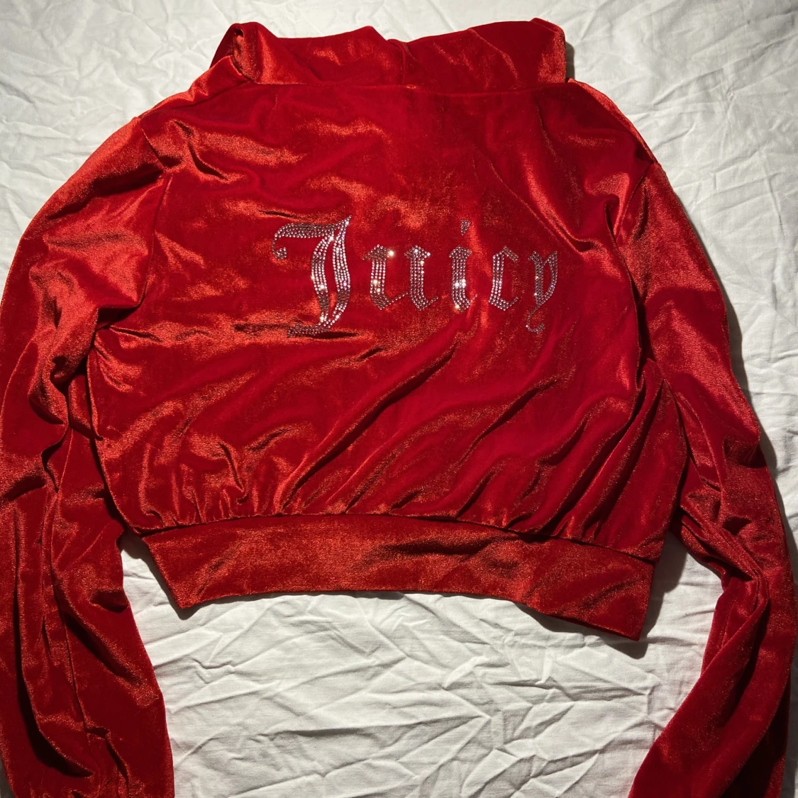 Velour set röd - 90