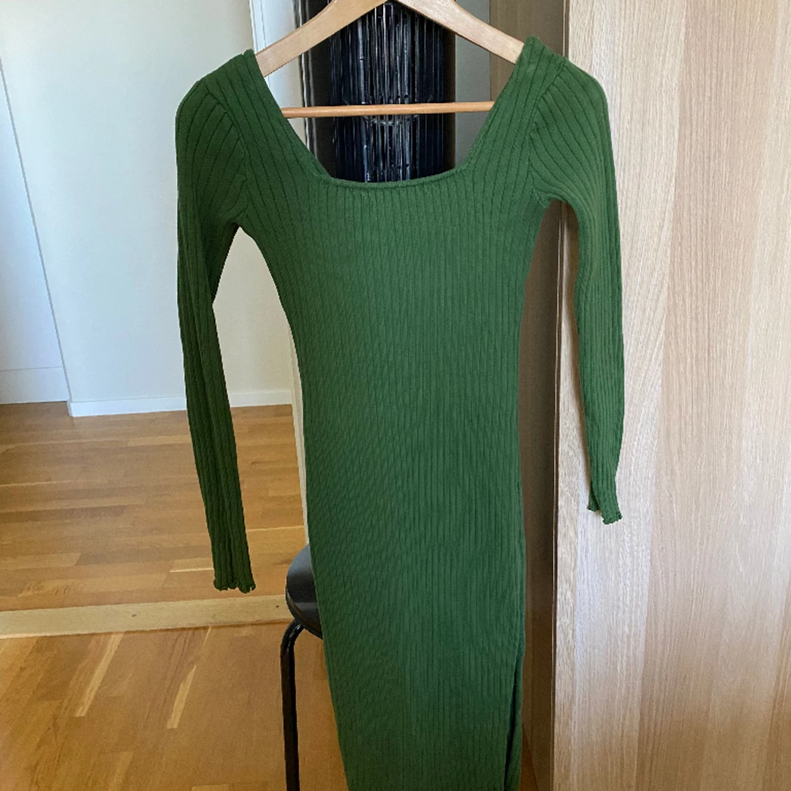 Grön bomullsklänning