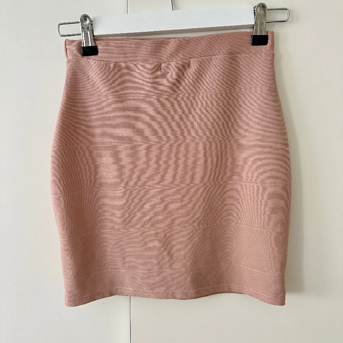 Ribbad mini kjol  - 91