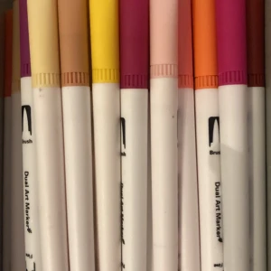 Dual art markers🩷 - Säljer dessa superbra pennor, eftersom jag nu hittat nya. Oanvända! 5st av valfri färg för 30