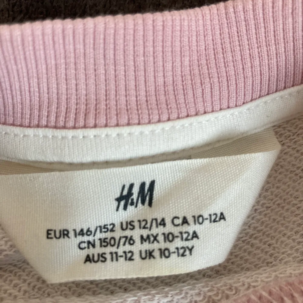 Säljer en rosa/vit randig tröja från h&m. Använd bara några gånger men det är inget som märks💗. Tröjor & Koftor.