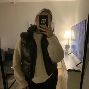 Väst zara - Väst från Zara i storlek L (liten i storlek, brukar ha S/M)  Finns lite smink på kragen, går säkert att tvätta bort💞 Frakt tillkommer! 
