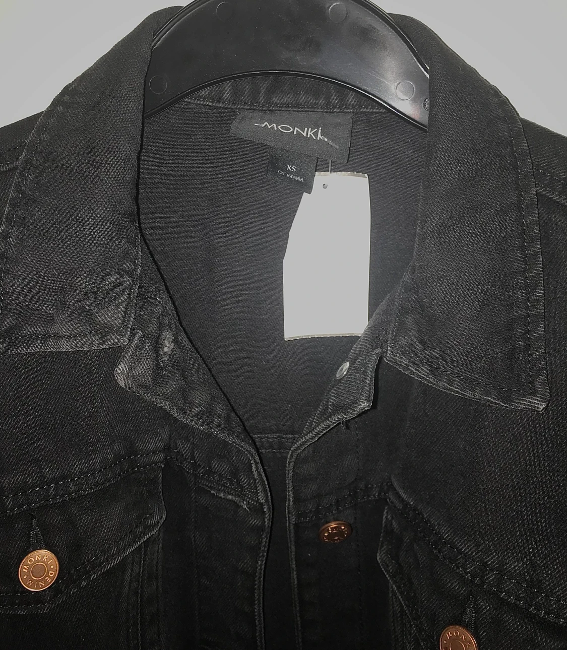 svart jeansjacka - 90