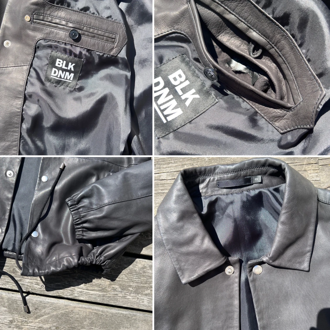 BLK DNM SKINNJACKA I NAPPALÄDER - 91