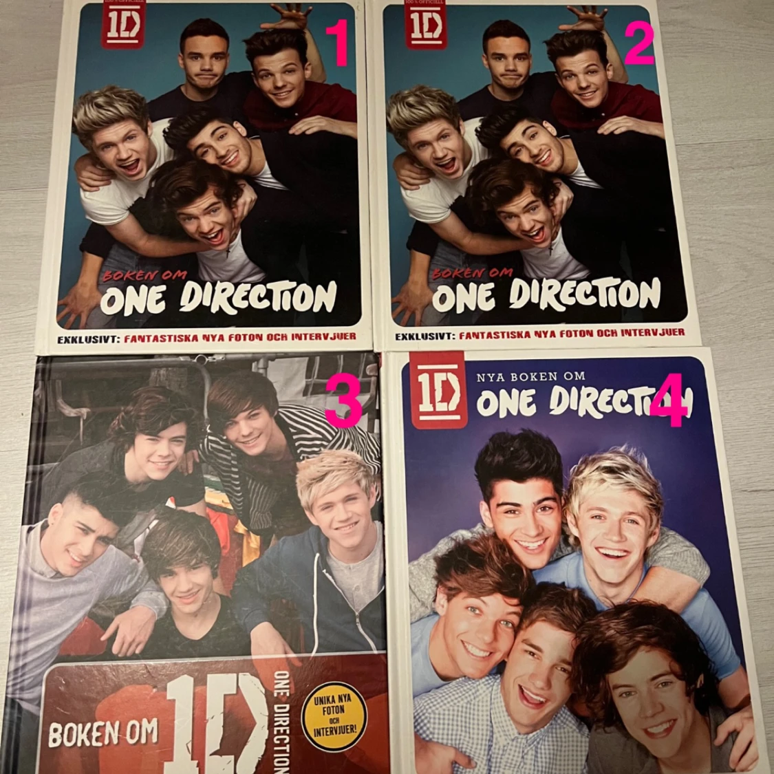 one direction officiella böcker