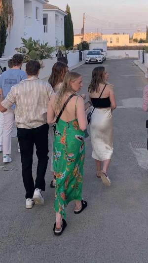 Klänning - Grön klänning med fjärilar/blommor, såå fin använd 2-3 gånger🦋🌸🌸