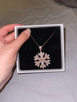 Halsband - Super snyggs halsband i roséguld från Instagram shoppen IZY SZN. Använd endast fåtal gånger så är i jättefint skick med lådan kvar. Köpte ganska dyrt (ca.800 kr pga tull) men säljer för billigt i hopp om att den faller någon i smaken mer än mig🩷🩷🩷