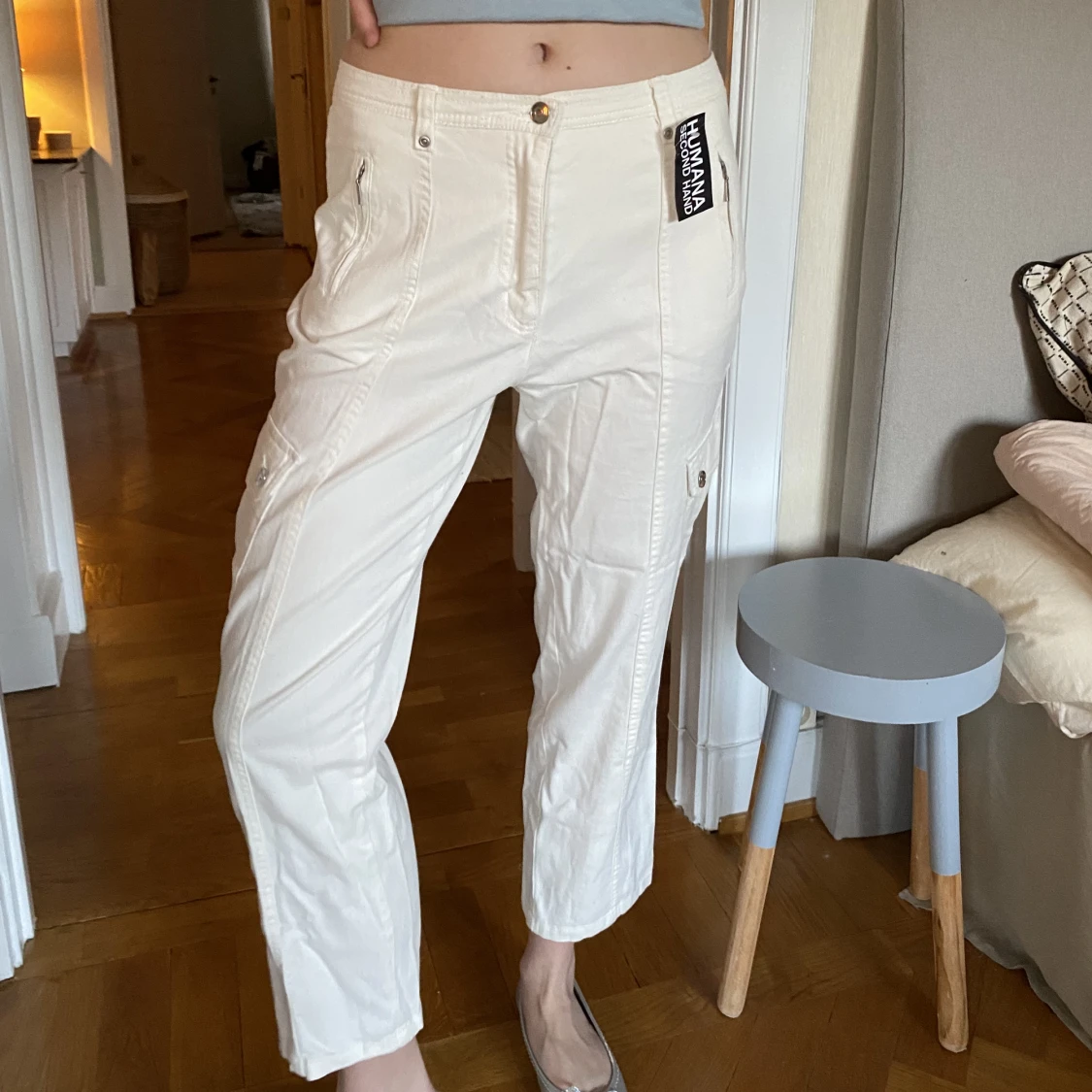 Vita byxor - 90