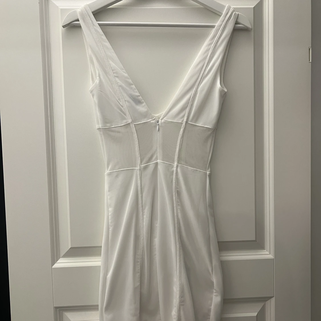 vit klänning i mesh - 91