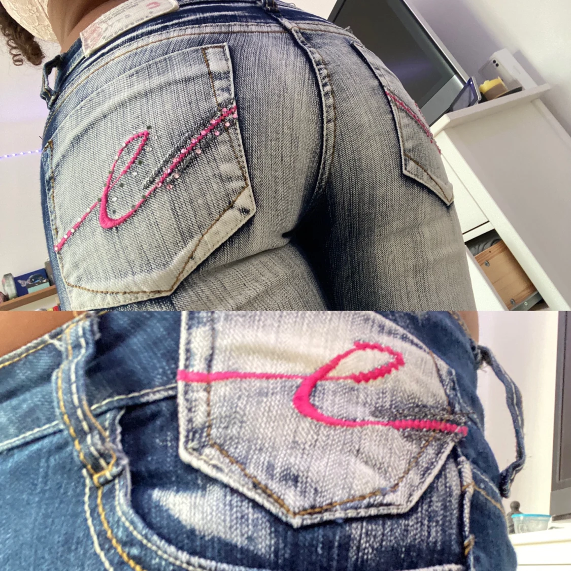 Lågmidjadebootcut jeans 😍 - 90