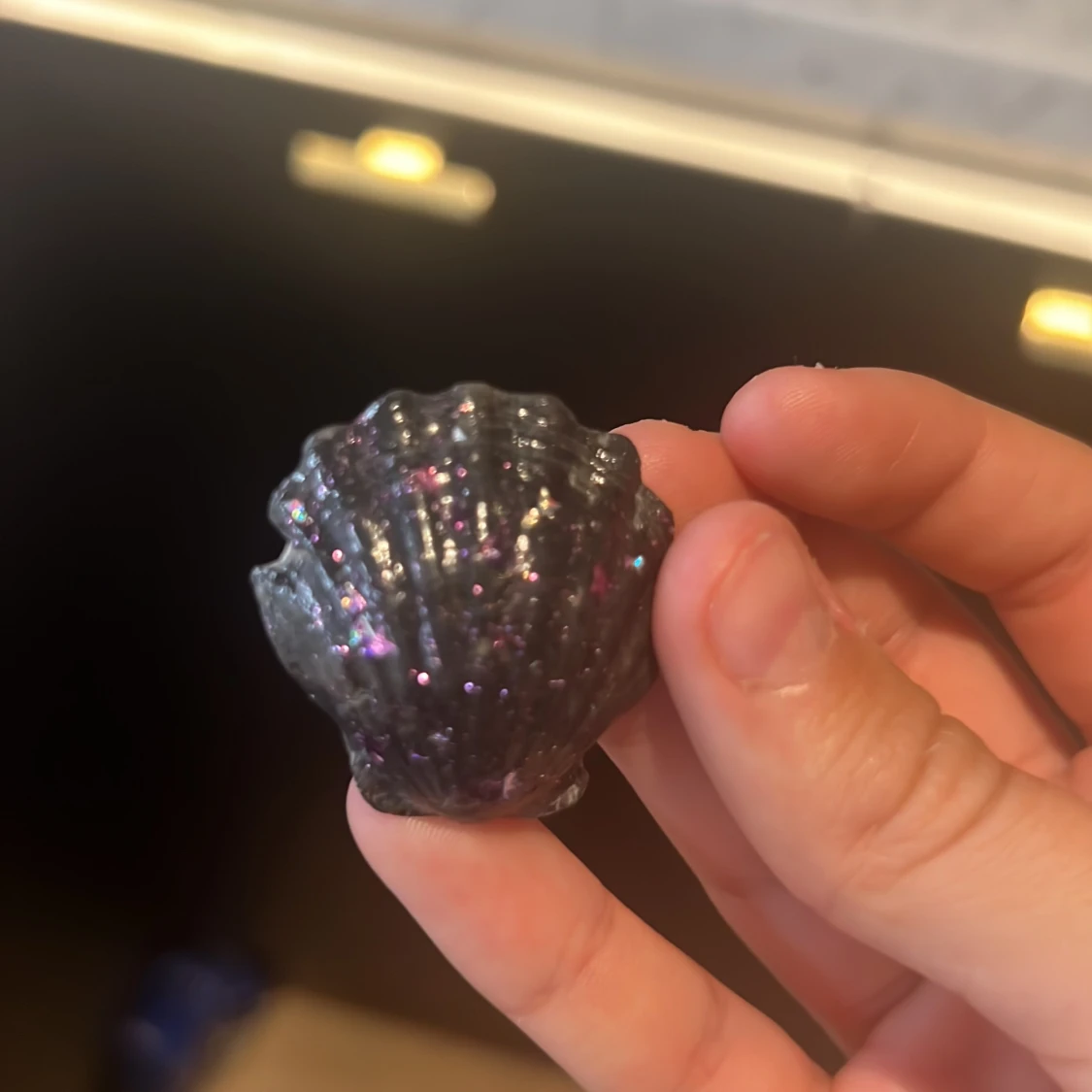 Moonligt snäcka med stjärnor 🌟🖤💜 - 90