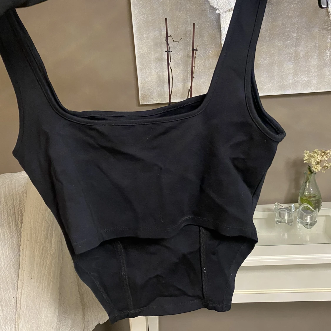 Svart linne/ överdel - 90