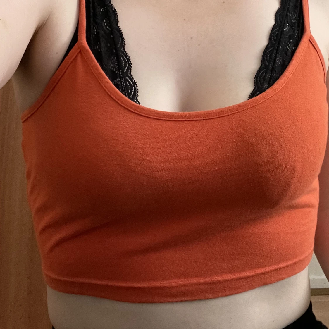 Orange crop top