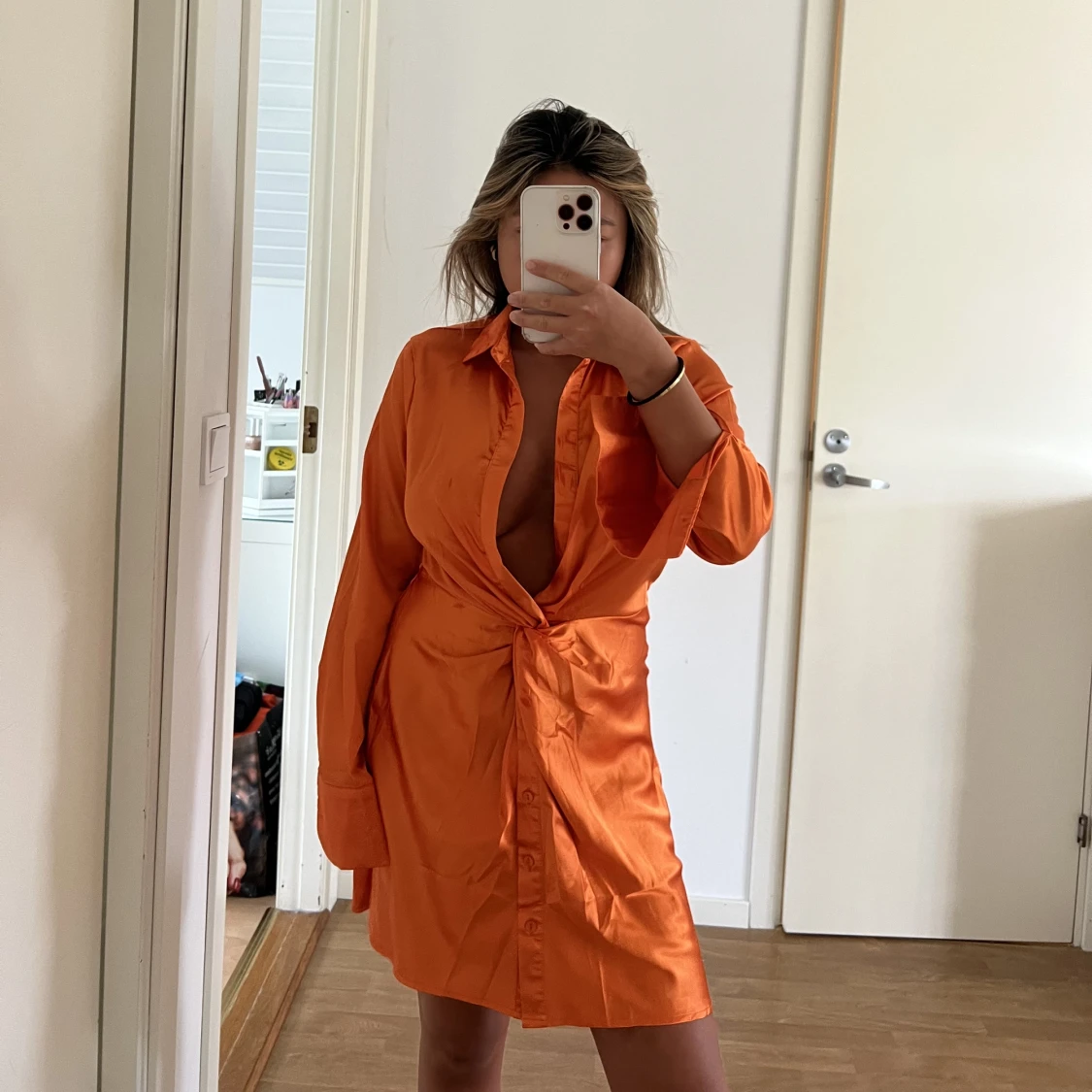 Långärmad klänning - 91