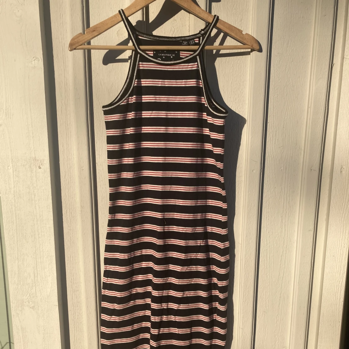 Randig långklänning 