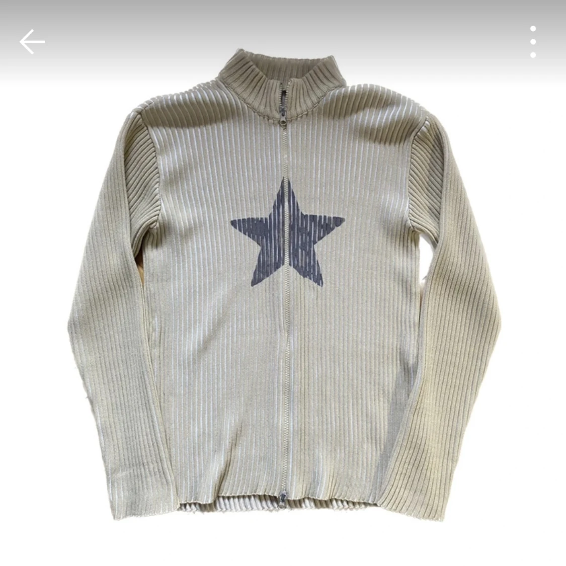 Turtleneck Zip Cardigan Y2K star 2000s Archive Jaded Alternative - 90