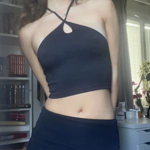Svart halterneck topp - Superfin svart halterneck topp från Zara. I storlek S men passar även en XS. Sparsamt använd och i gott skick. Säljer även i vitt.