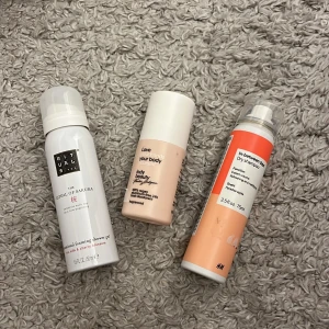 Indy beauty - Deo från indybeauty 50kr, torrschampo från hm 25kr och shower mousse från the rituals 45!😍 helt nytt och oanvänt!