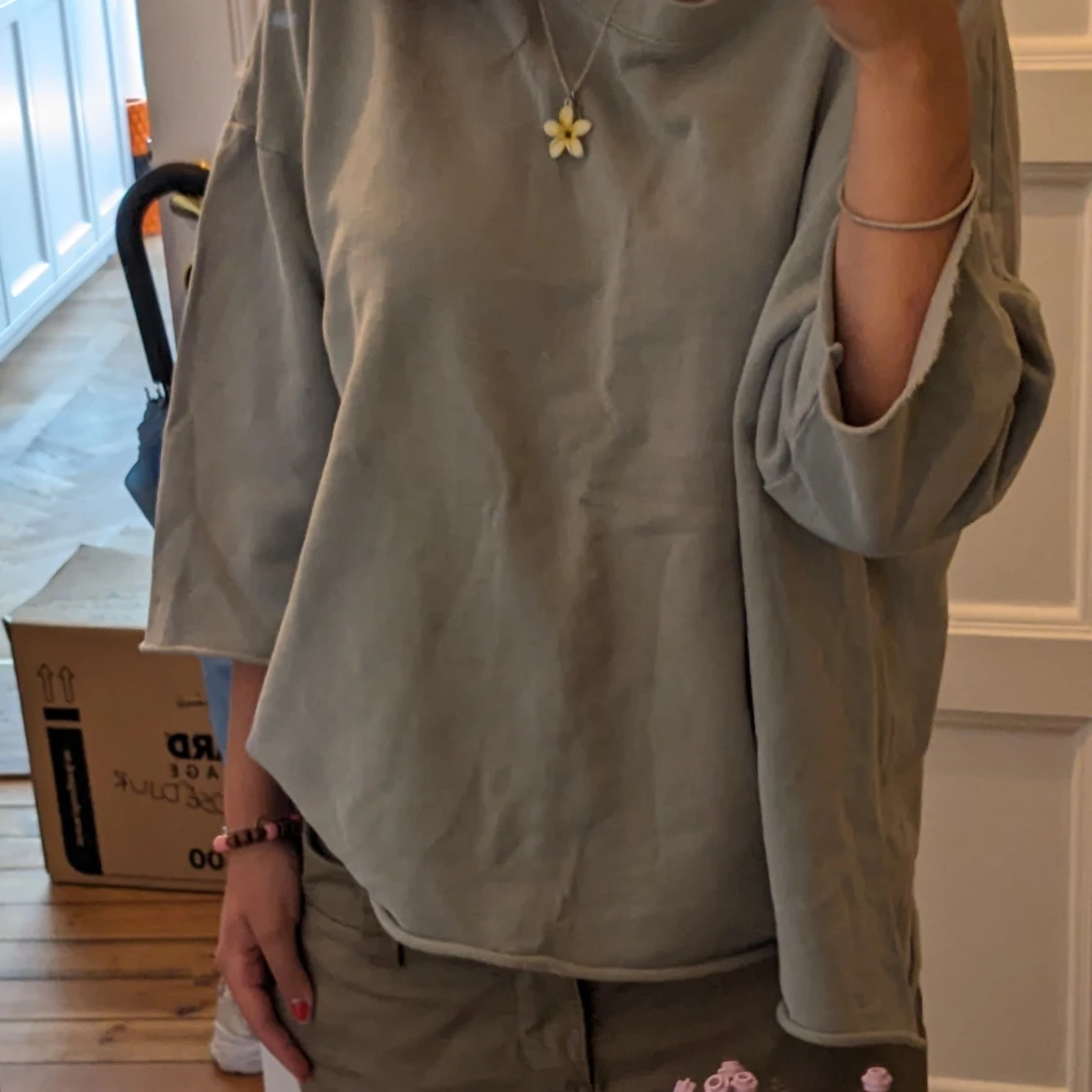 Trekvarts arm tröja - 90