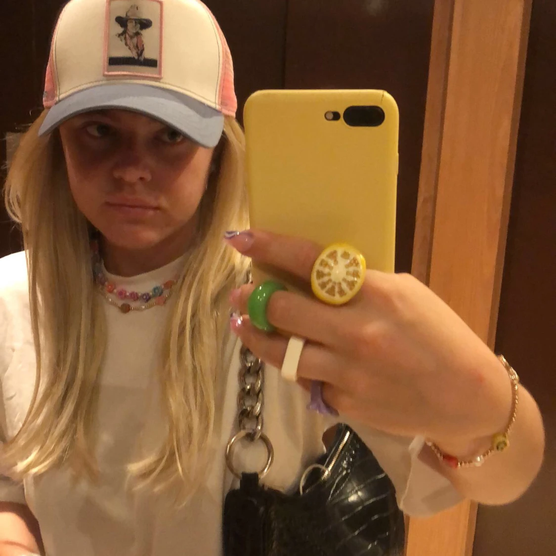 Blond Lång peruk - 1