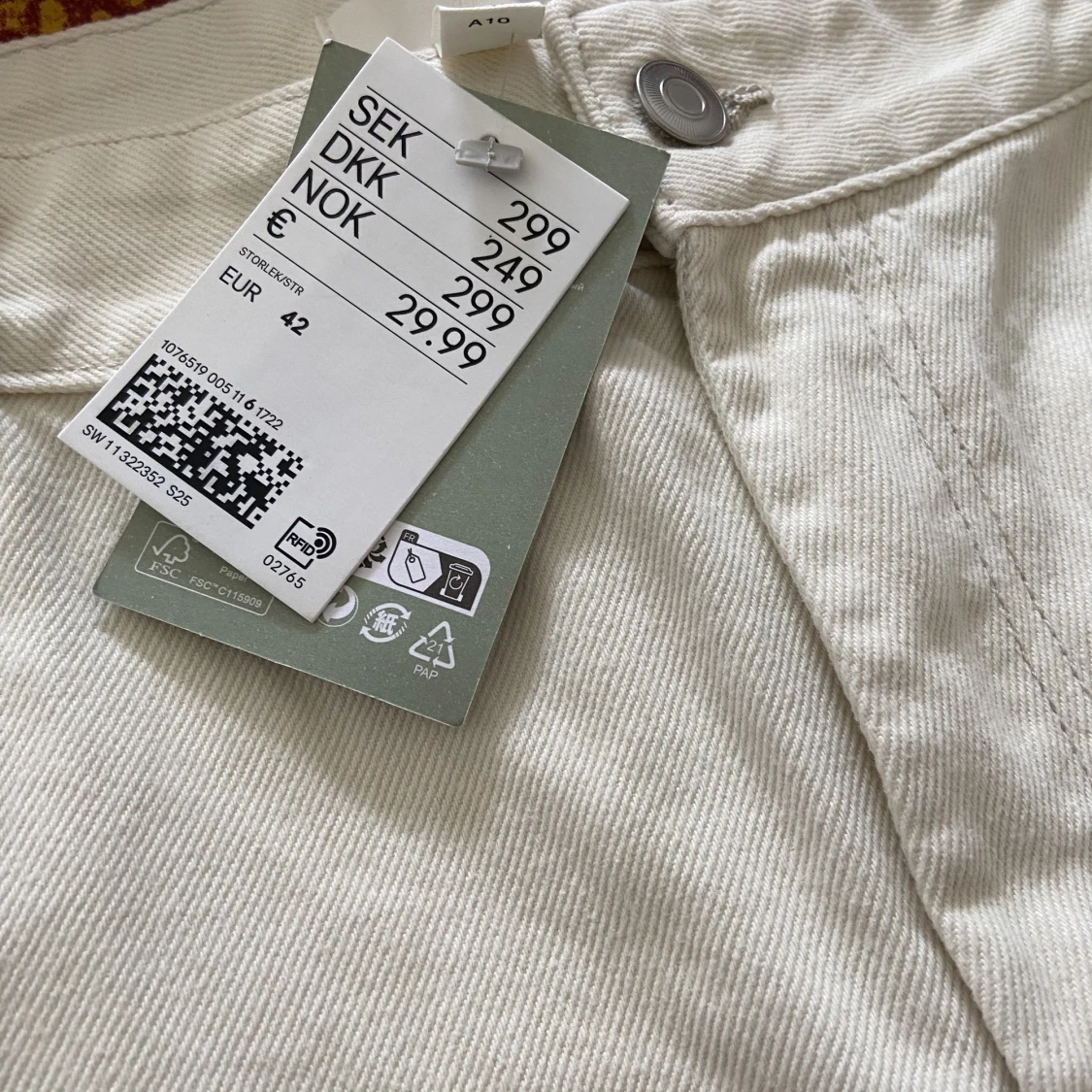 Vita cargobyxor - 91