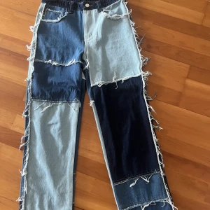 Patchwork Denim Skate Jeans - Helt nya baggy jeans från Jaded London! Nya jeans som aldrig använts. Storlek 28W. 