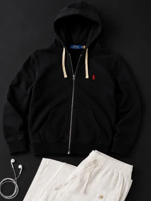 Svart hoodie från Polo Ralph Lauren - Äkta Ralph Lauren zip i storlek M.
