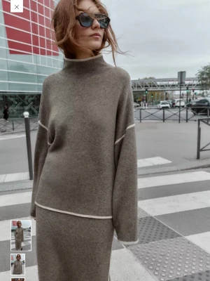 Beige stickad tröja - Stickad tröja från Zara, prislappen kvar!🌼
