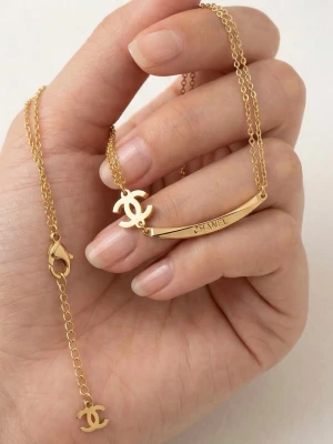 Cc halsband  - 14k Guldpläterat cc halsband, går att duscha med den och den rostar inte. Väldigt unikt halsband som inte många har💛