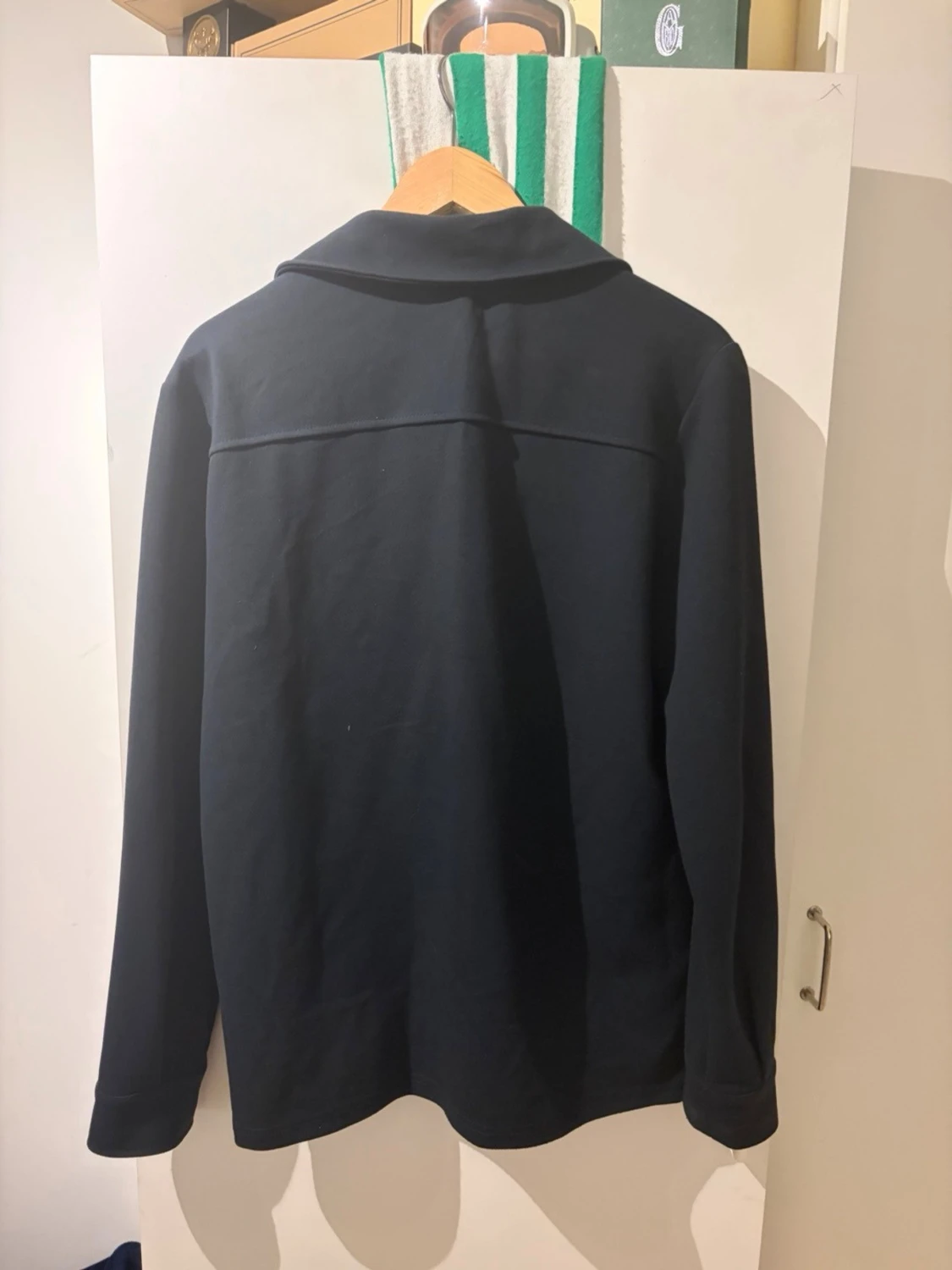 Mörkblå overshirt med fickor - 1