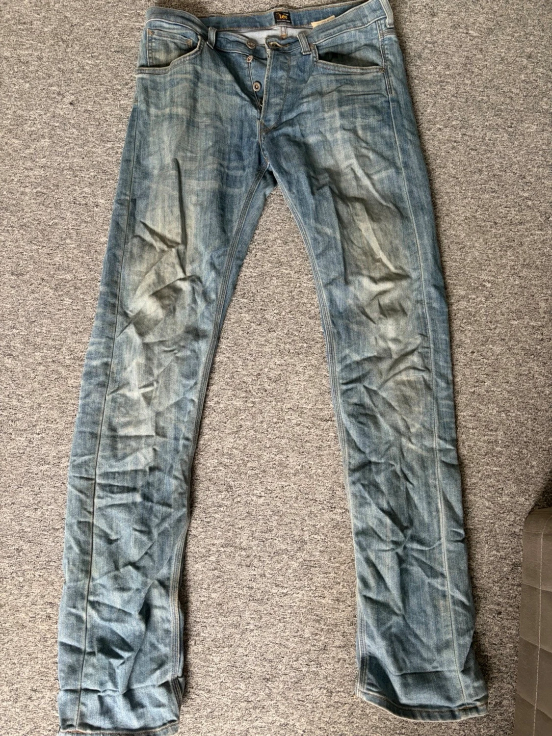 Ljusblå raka jeans från Lee - 2