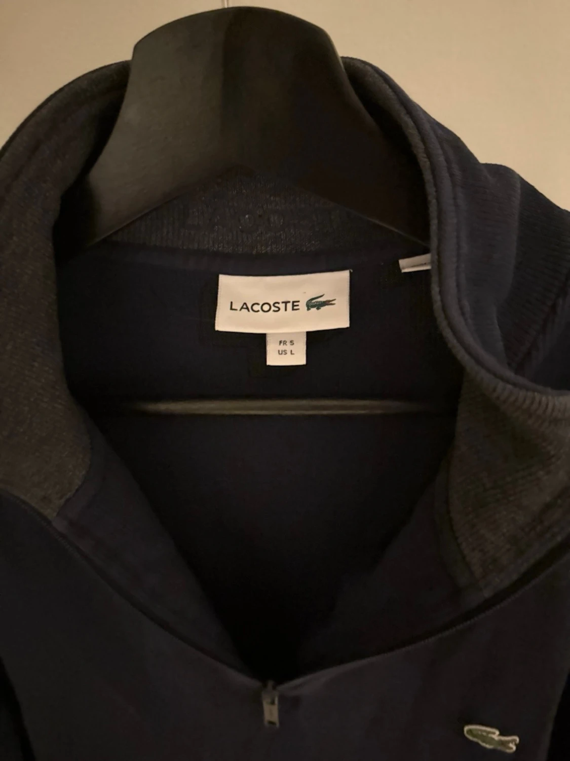 Mörkblå half-zip tröja från Lacoste - 2