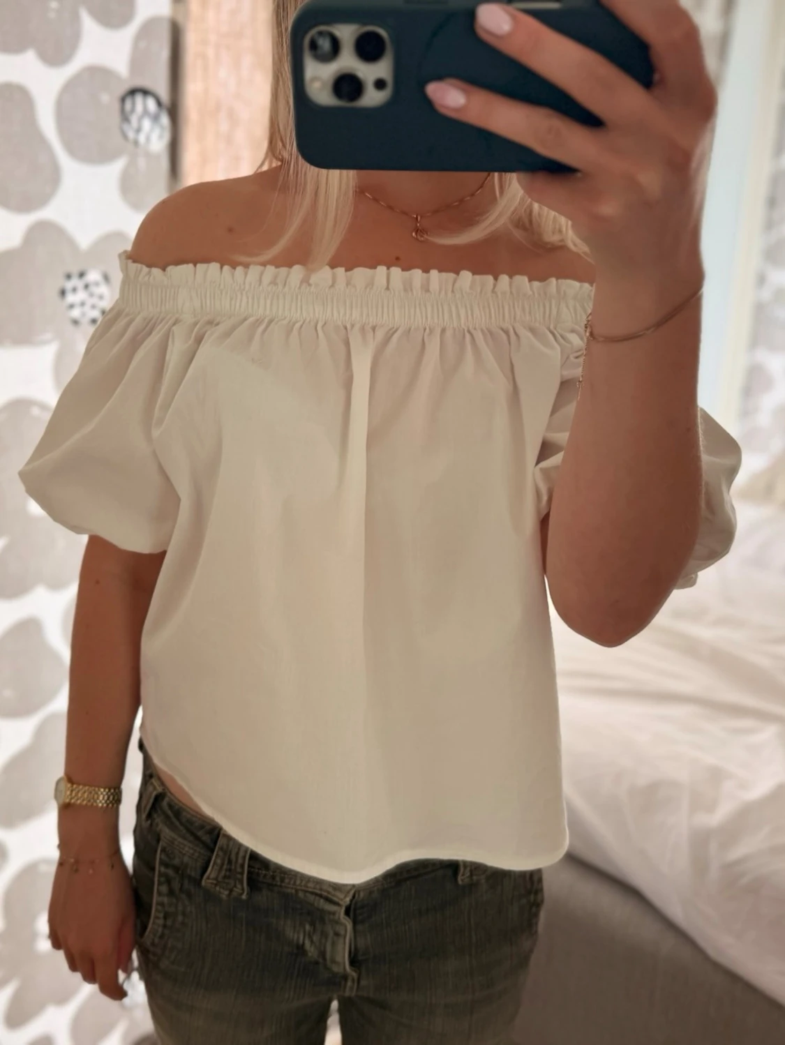 Vit offshoulder blus  - 2