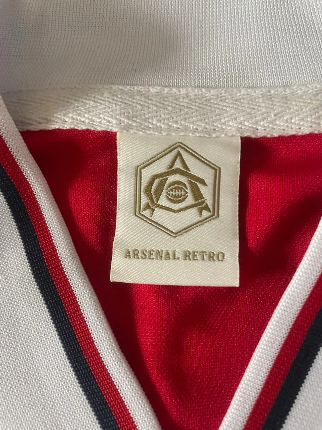 Arsenal retro matchtröja röd/vit - 3